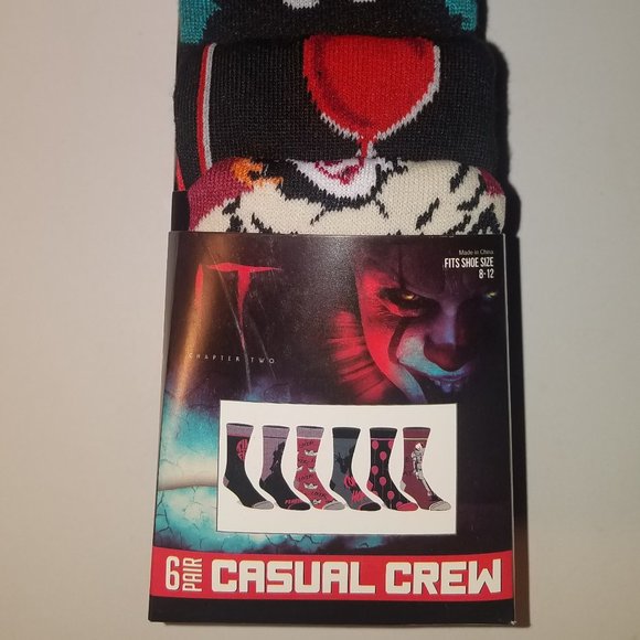 IT chapter two movie men casual crew socks new - Picture 1 of 5